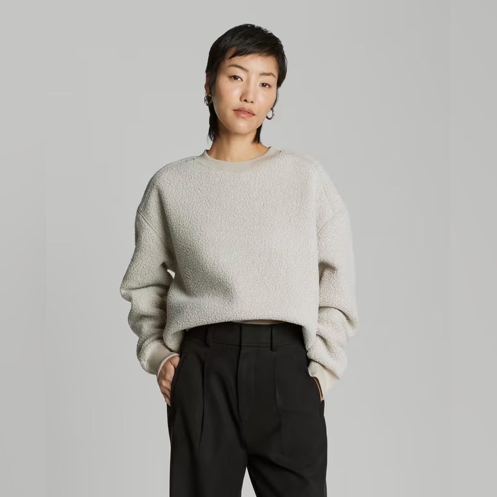 The ReNew Teddy Oversized Crew NWT. XS